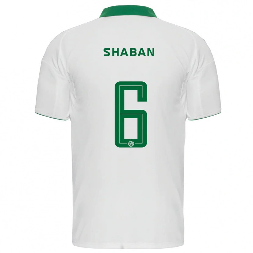 Danxen Niño Camiseta Loay Shaban #6 Blanco Verde 2ª Equipación 2025/26 La Camisa México