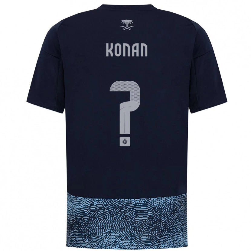 Danxen Niño Camiseta Ghislain Konan #0 Marino Azul Celeste 2ª Equipación 2025/26 La Camisa México
