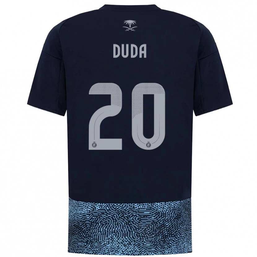 Danxen Niño Camiseta Duda Francelino #20 Marino Azul Celeste 2ª Equipación 2025/26 La Camisa México