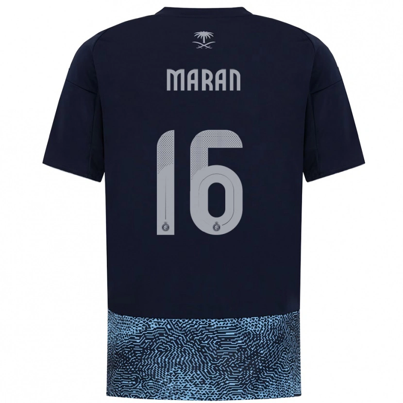 Danxen Niño Camiseta Mohammed Marran #16 Marino Azul Celeste 2ª Equipación 2025/26 La Camisa México