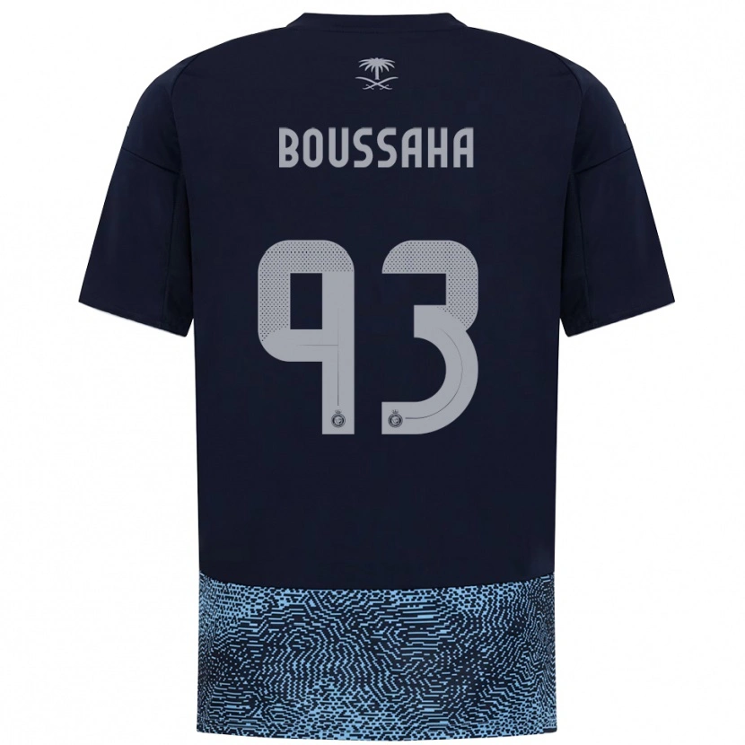 Danxen Niño Camiseta Lina Boussaha #93 Marino Azul Celeste 2ª Equipación 2025/26 La Camisa México