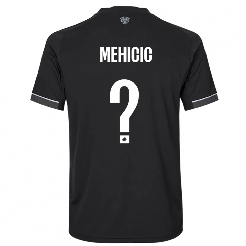 Danxen Niño Camiseta Elvin Mehicic #0 Negro Blanco 2ª Equipación 2025/26 La Camisa México