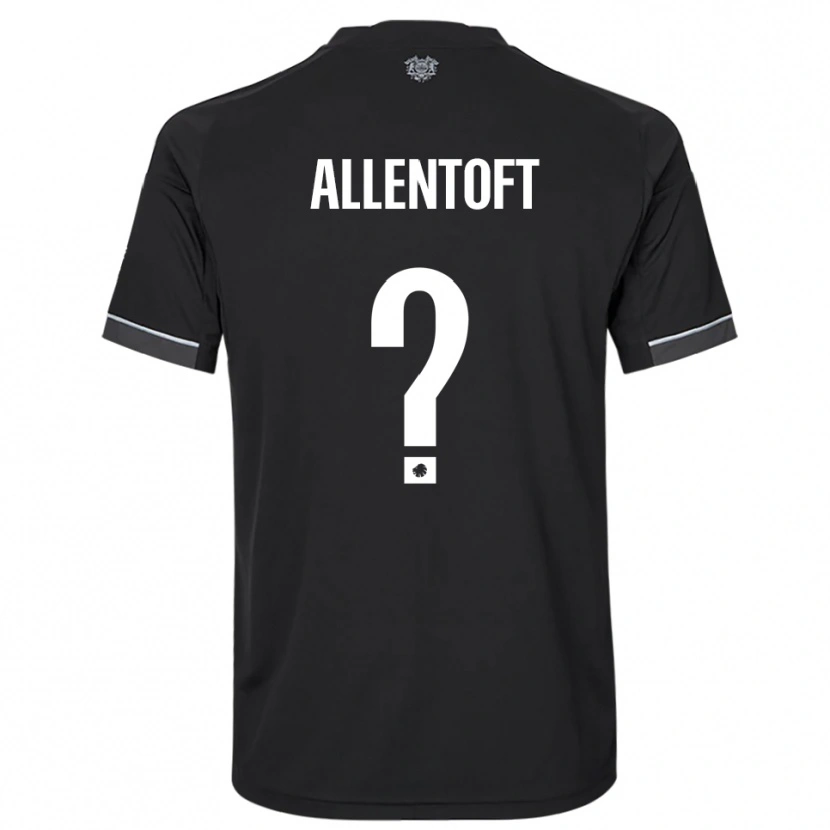 Danxen Niño Camiseta Philip Allentoft #0 Negro Blanco 2ª Equipación 2025/26 La Camisa México