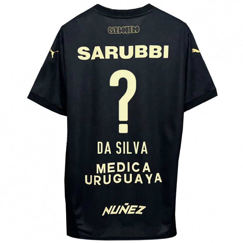 Danxen Niño Camiseta Gabriel Da Silva #0 Negro Oro 2ª Equipación 2025/26 La Camisa México