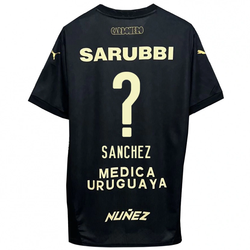 Danxen Niño Camiseta Juan Sanchez #0 Negro Oro 2ª Equipación 2025/26 La Camisa México