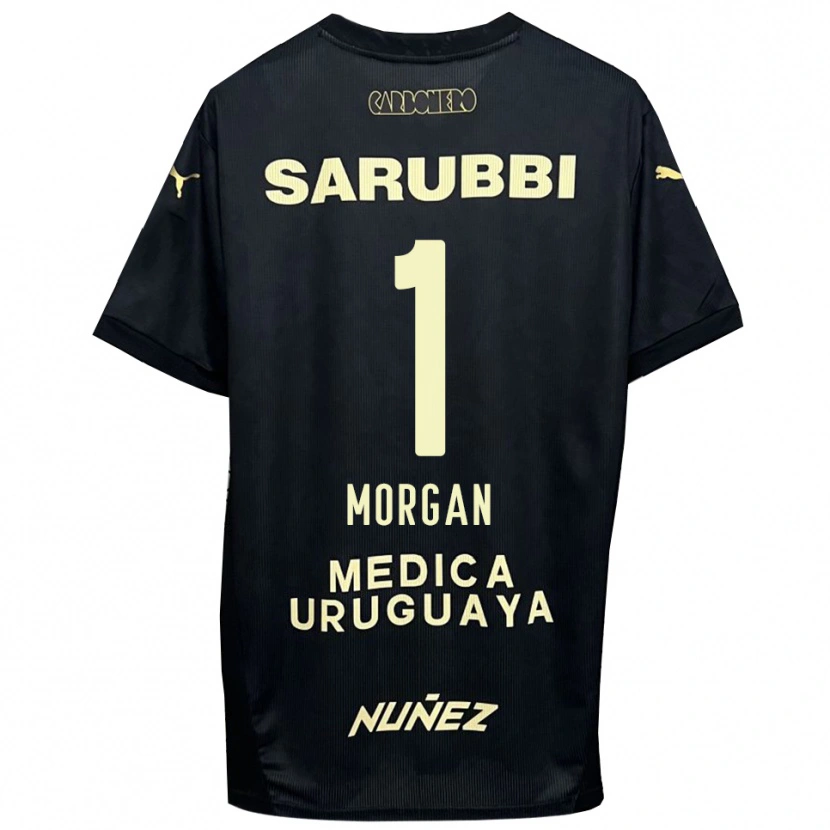 Danxen Niño Camiseta Kevin Morgan #1 Negro Oro 2ª Equipación 2025/26 La Camisa México