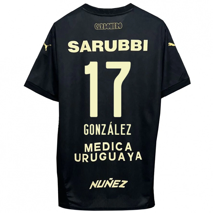 Danxen Niño Camiseta Luciano González #17 Negro Oro 2ª Equipación 2025/26 La Camisa México
