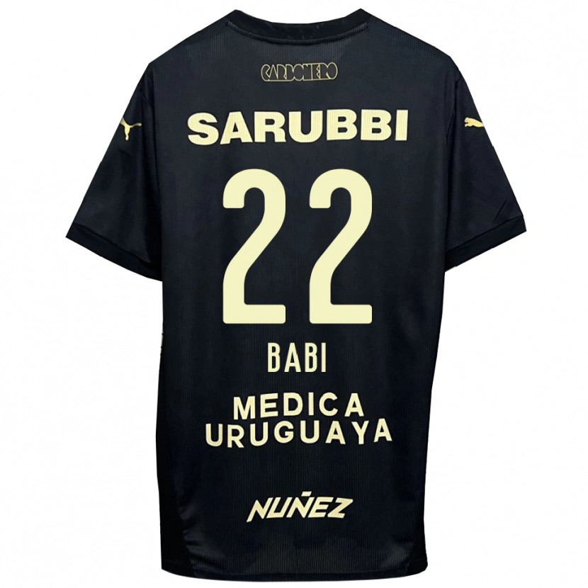 Danxen Niño Camiseta Matheus Babi #22 Negro Oro 2ª Equipación 2025/26 La Camisa México