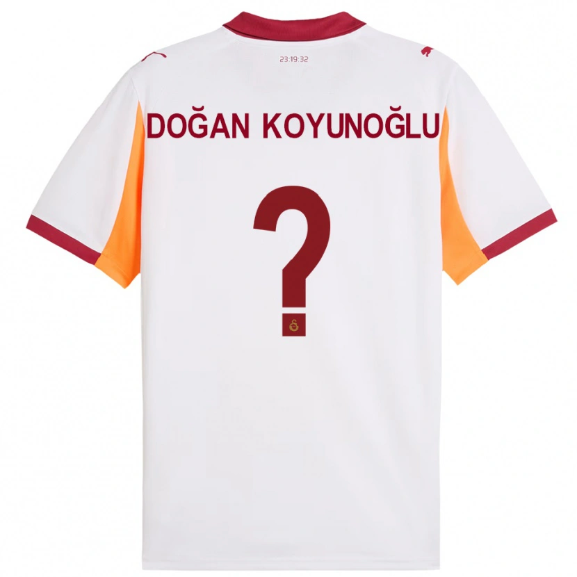 Danxen Niño Camiseta Arda Doğan Koyunoğlu #0 Blanco Rojo 2ª Equipación 2025/26 La Camisa México