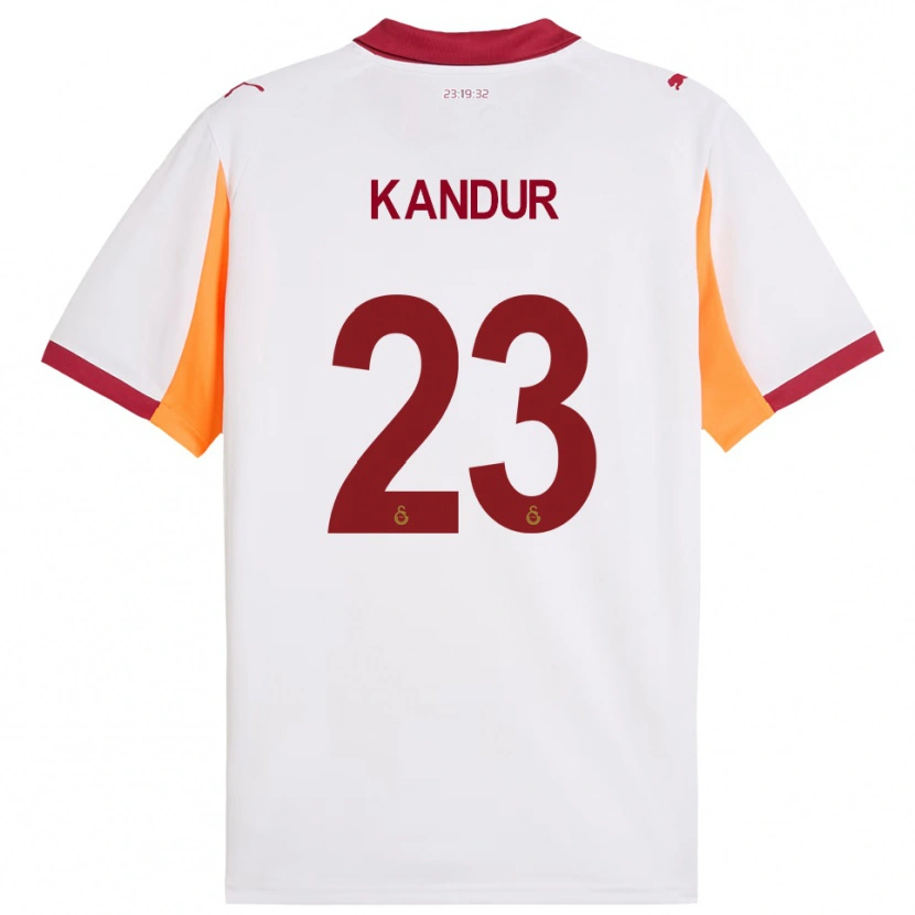 Danxen Niño Camiseta Müge Kandur #23 Blanco Rojo 2ª Equipación 2025/26 La Camisa México