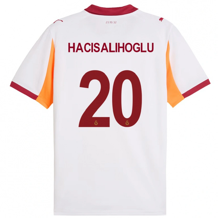 Danxen Niño Camiseta Arda Hacisalihoglu #20 Blanco Rojo 2ª Equipación 2025/26 La Camisa México
