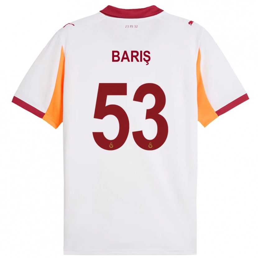 Danxen Niño Camiseta Barış Alper Yılmaz #53 Blanco Rojo 2ª Equipación 2025/26 La Camisa México