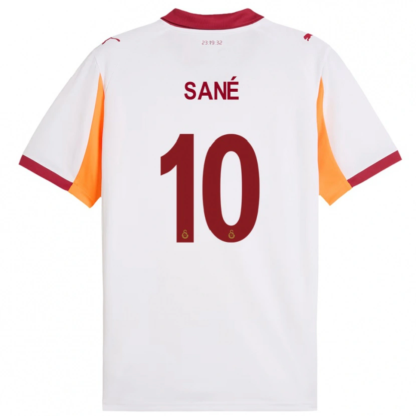 Danxen Niño Camiseta Leroy Sané #10 Blanco Rojo 2ª Equipación 2025/26 La Camisa México