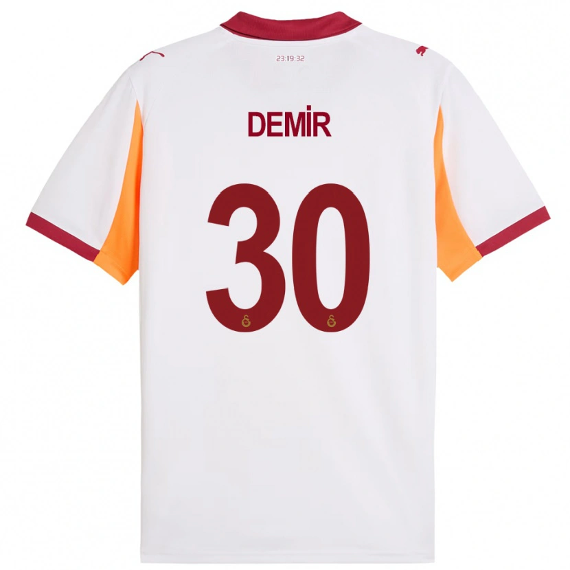 Danxen Niño Camiseta Yusuf Demir #30 Blanco Rojo 2ª Equipación 2025/26 La Camisa México