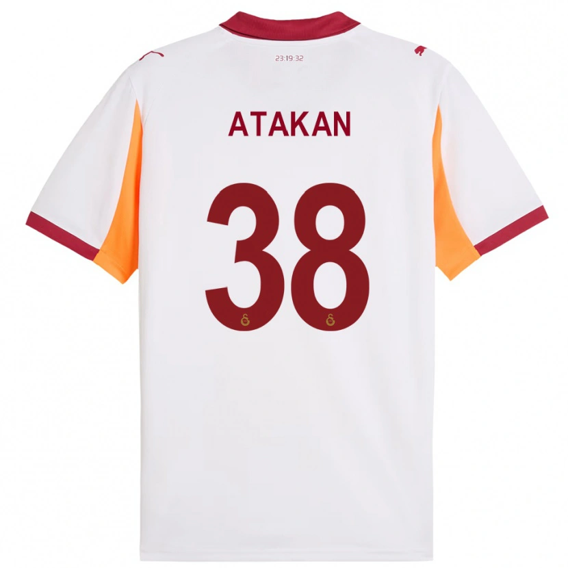 Danxen Niño Camiseta Atakan Ordu #38 Blanco Rojo 2ª Equipación 2025/26 La Camisa México