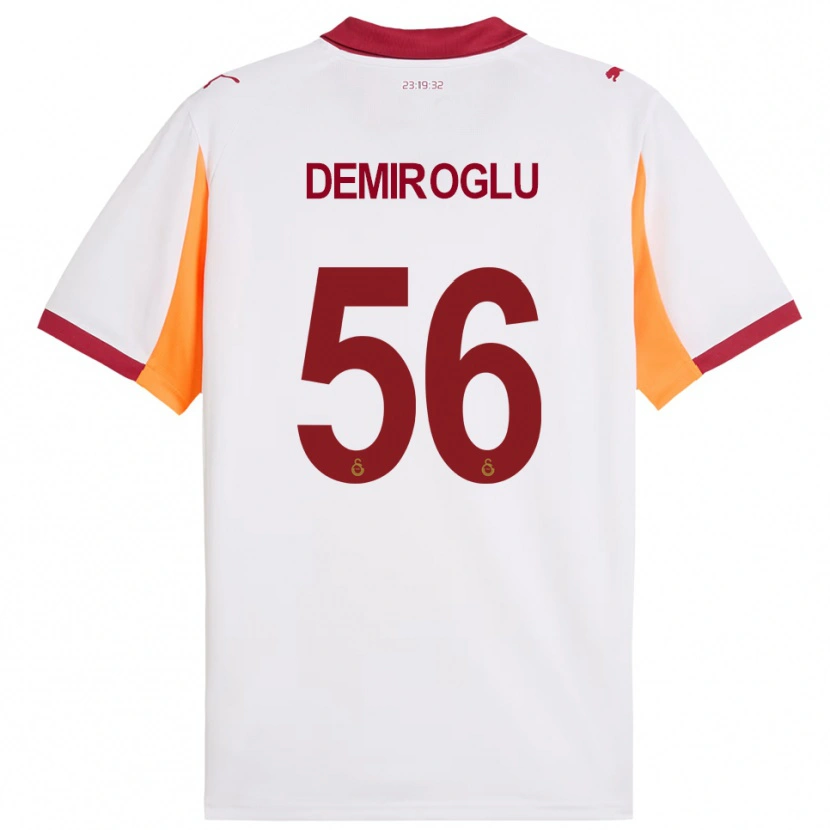 Danxen Niño Camiseta Baran Demiroğlu #56 Blanco Rojo 2ª Equipación 2025/26 La Camisa México