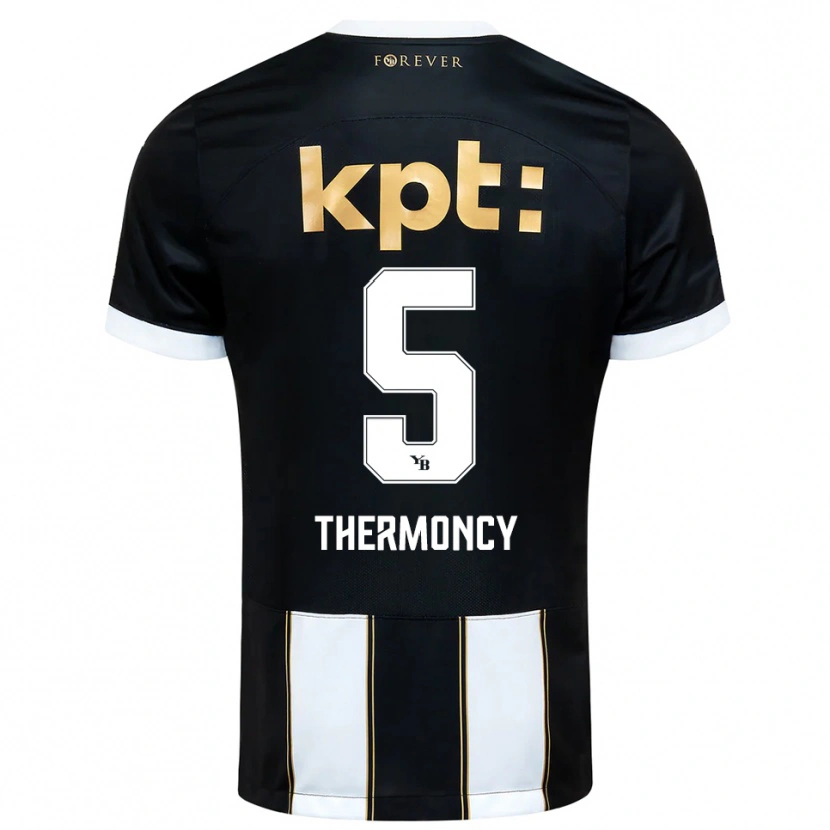 Danxen Niño Camiseta Keeto Thermoncy #5 Negro Blanco 2ª Equipación 2025/26 La Camisa México