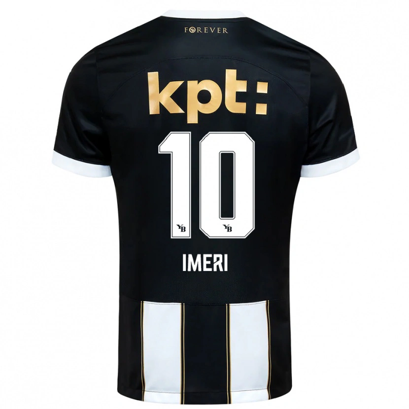 Danxen Niño Camiseta Kastriot Imeri #10 Negro Blanco 2ª Equipación 2025/26 La Camisa México