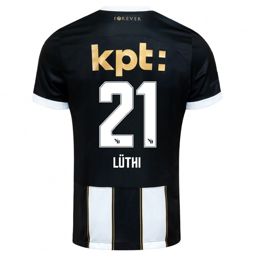 Danxen Niño Camiseta Janis Lüthi #21 Negro Blanco 2ª Equipación 2025/26 La Camisa México
