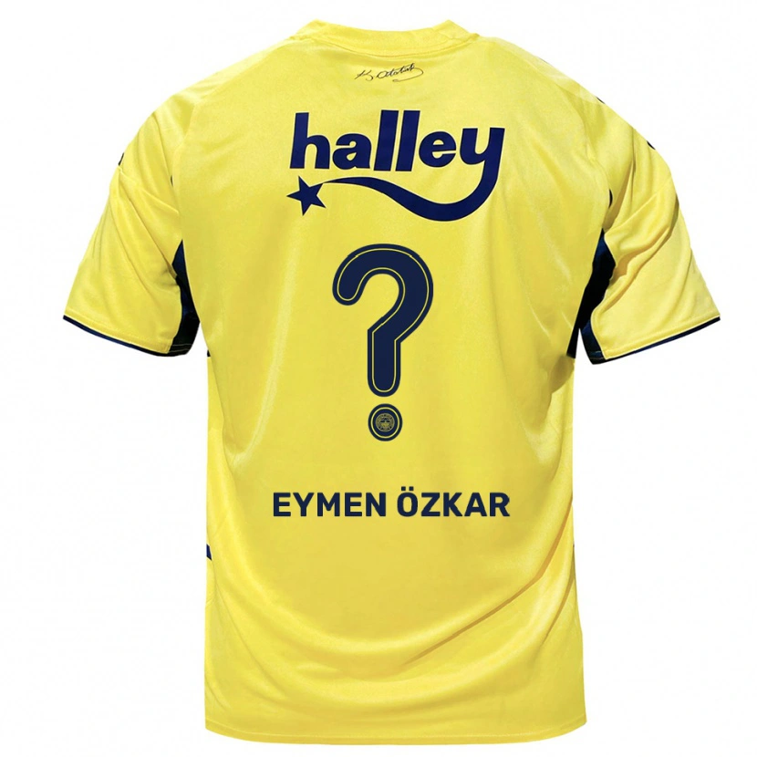 Danxen Niño Camiseta Ali Eymen Özkar #0 Amarillo Marino 2ª Equipación 2025/26 La Camisa México
