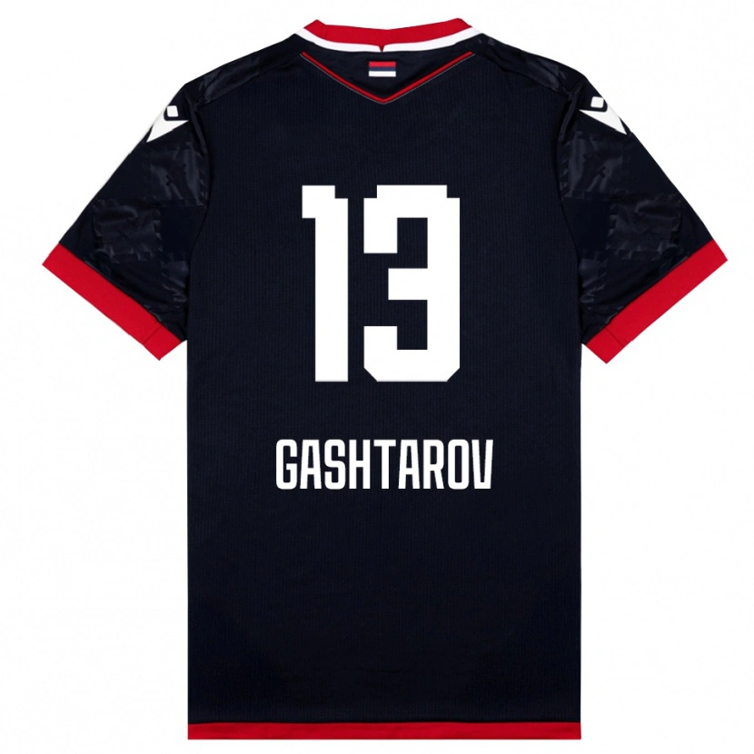 Danxen Niño Camiseta Matej Gashtarov #13 Negro Rojo 2ª Equipación 2025/26 La Camisa México