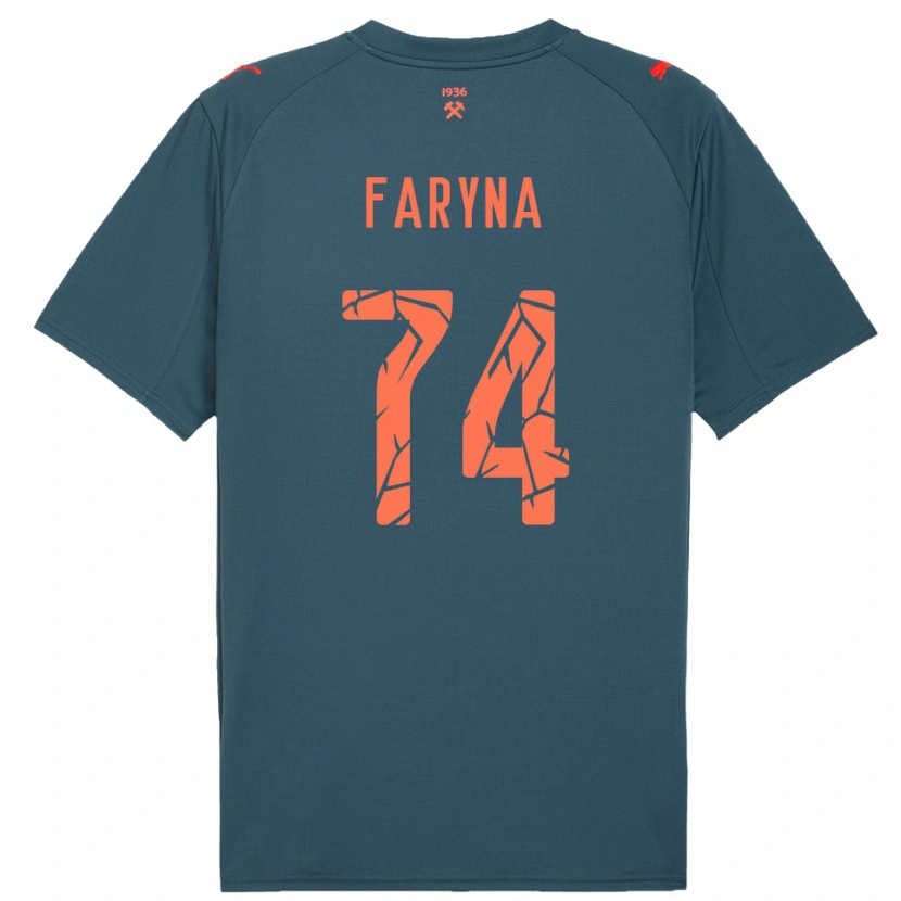 Danxen Niño Camiseta Maryan Faryna #74 Marino Rojo 2ª Equipación 2025/26 La Camisa México