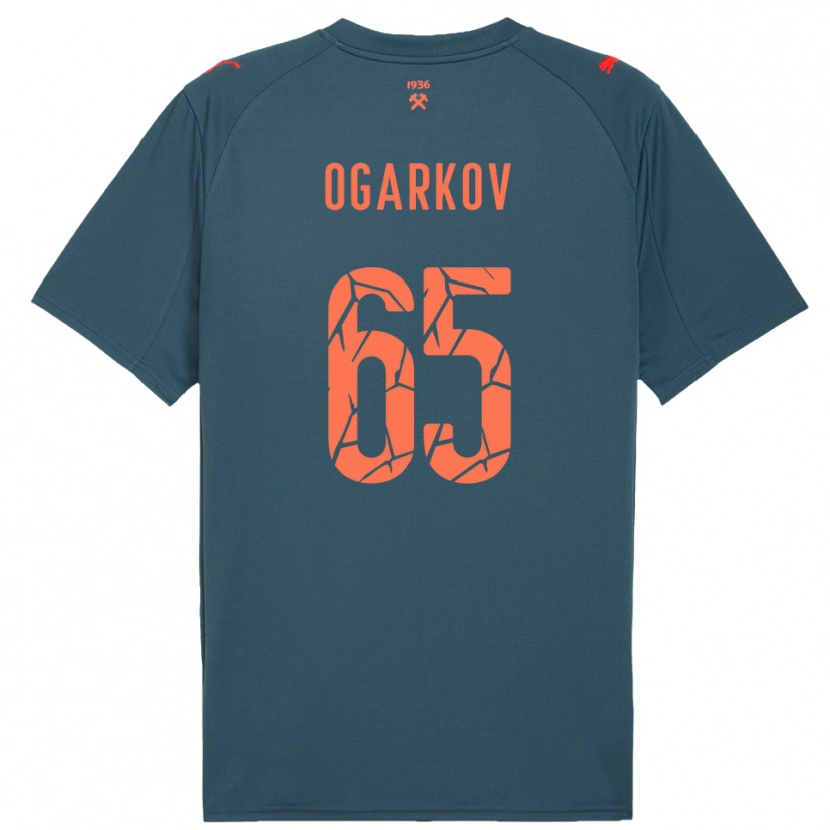 Danxen Niño Camiseta Mykola Ogarkov #65 Marino Rojo 2ª Equipación 2025/26 La Camisa México