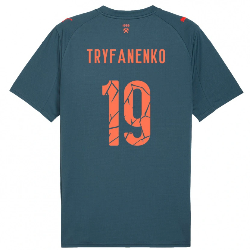 Danxen Niño Camiseta Bogdan Tryfanenko #19 Marino Rojo 2ª Equipación 2025/26 La Camisa México