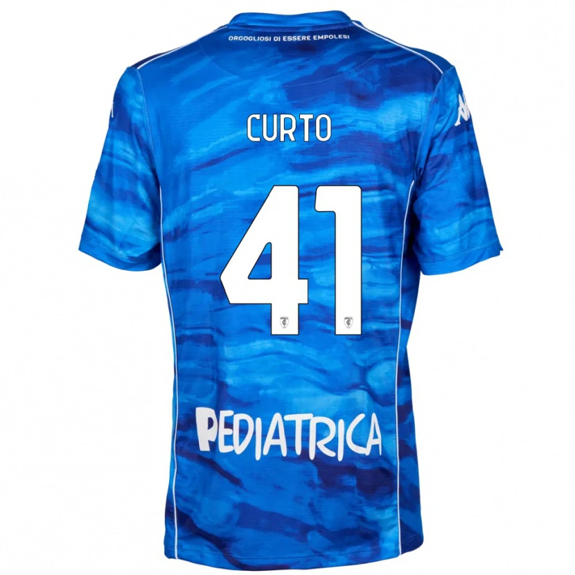 Danxen Hombre Camiseta Marco Curto #41 Azul Blanco 1ª Equipación 2025/26 La Camisa México