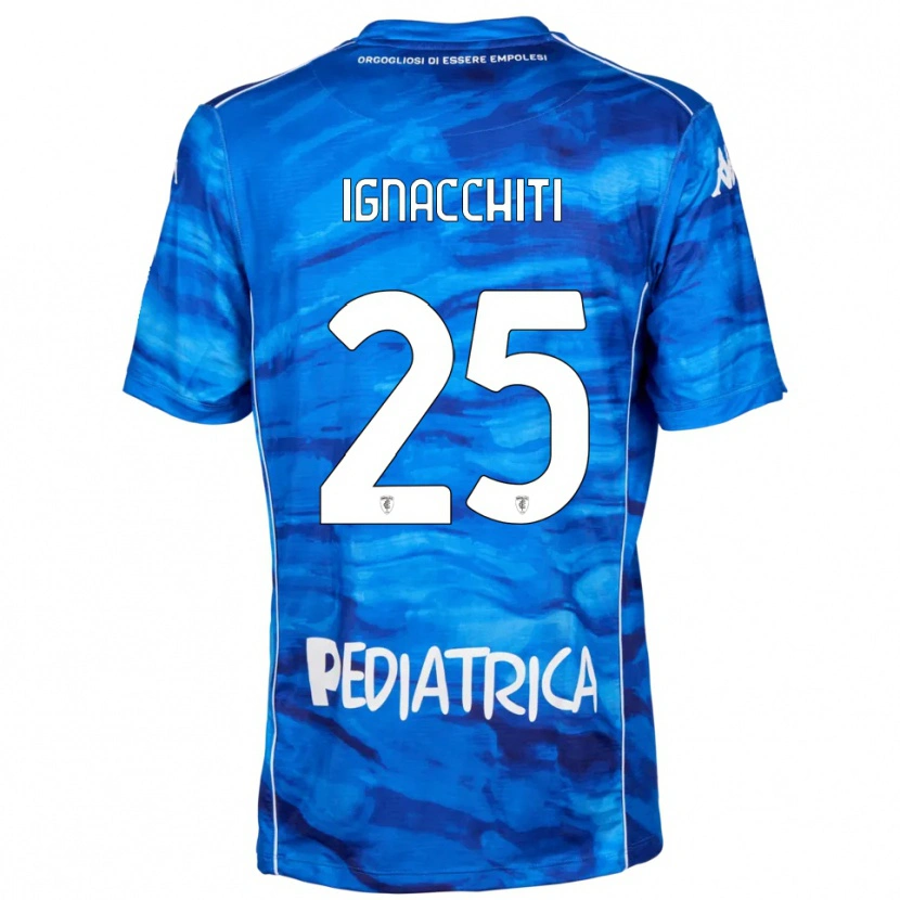 Danxen Hombre Camiseta Lorenzo Ignacchiti #25 Azul Blanco 1ª Equipación 2025/26 La Camisa México