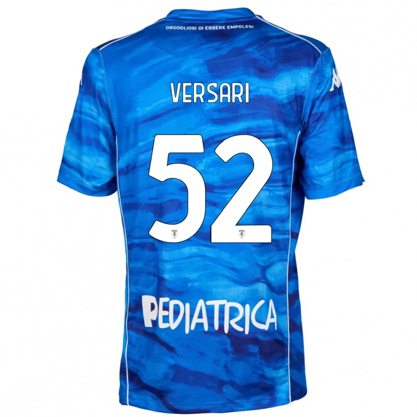 Danxen Hombre Camiseta Francesco Versari #52 Azul Blanco 1ª Equipación 2025/26 La Camisa México