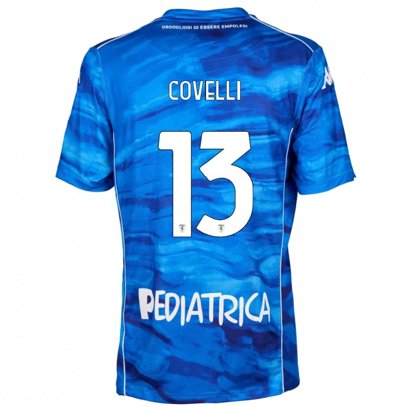Danxen Hombre Camiseta Cristian Covelli #13 Azul Blanco 1ª Equipación 2025/26 La Camisa México