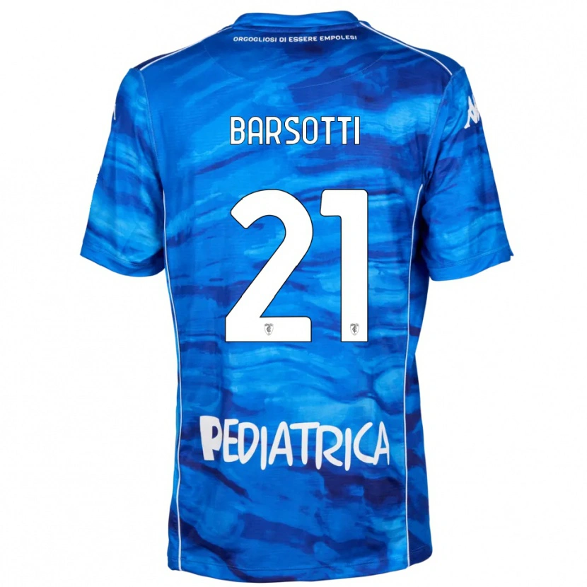 Danxen Hombre Camiseta Leonardo Barsotti #21 Azul Blanco 1ª Equipación 2025/26 La Camisa México