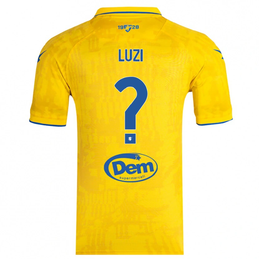 Danxen Hombre Camiseta Daniel Luzi #0 Amarillo Azul 1ª Equipación 2025/26 La Camisa México