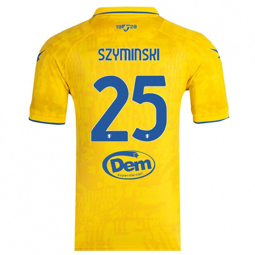 Danxen Hombre Camiseta Przemyslaw Szyminski #25 Amarillo Azul 1ª Equipación 2025/26 La Camisa México
