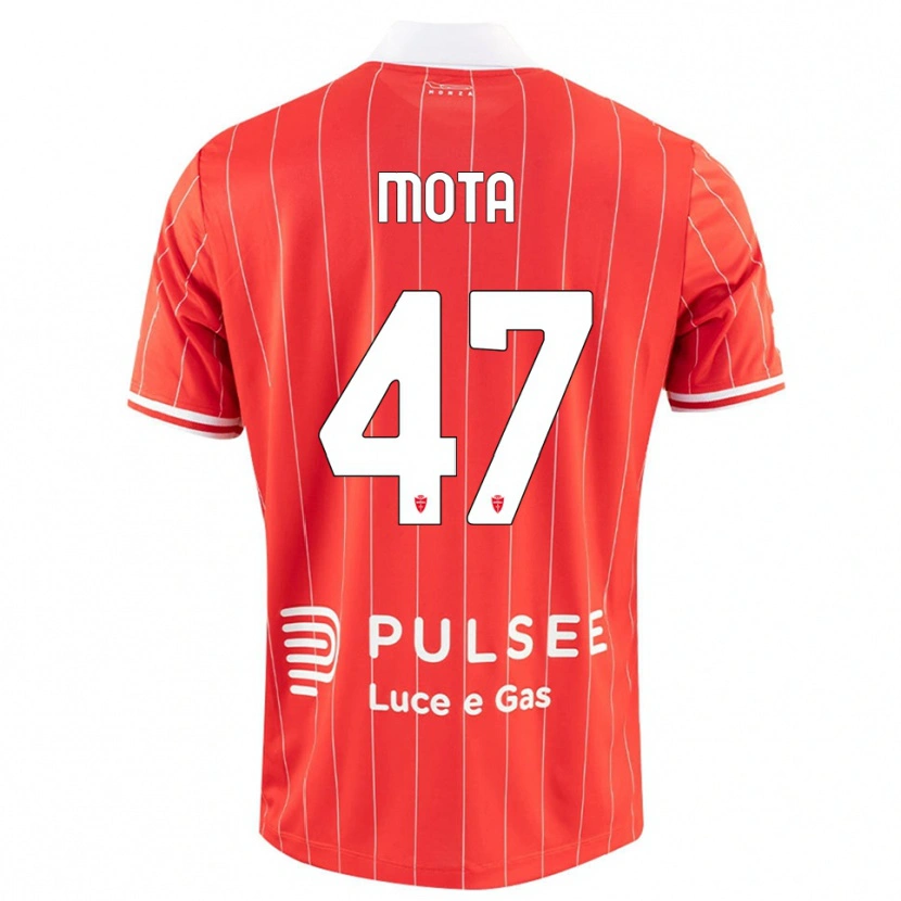 Danxen Hombre Camiseta Dany Mota #47 Rojo Blanco 1ª Equipación 2025/26 La Camisa México