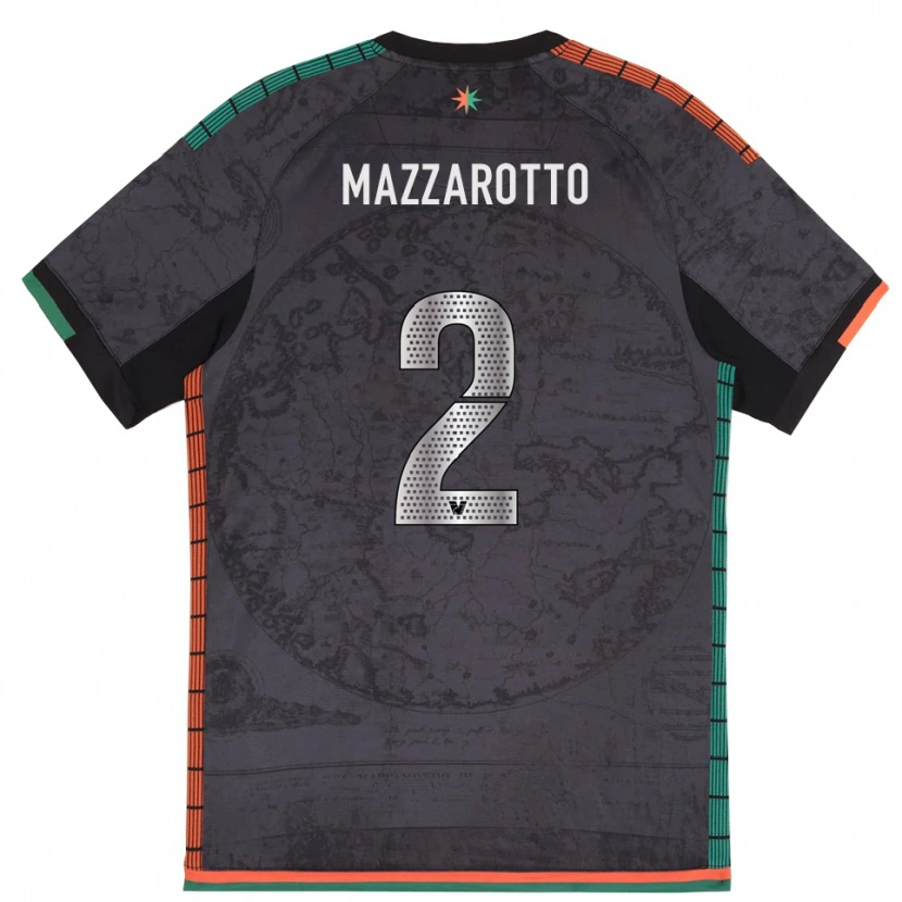 Danxen Hombre Camiseta Jacopo Mazzarotto #2 Gris Oscuro 1ª Equipación 2025/26 La Camisa México