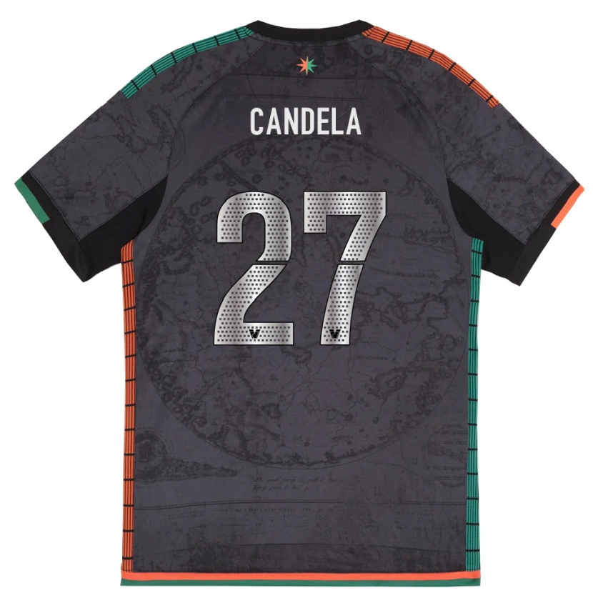 Danxen Hombre Camiseta Antonio Candela #27 Gris Oscuro 1ª Equipación 2025/26 La Camisa México