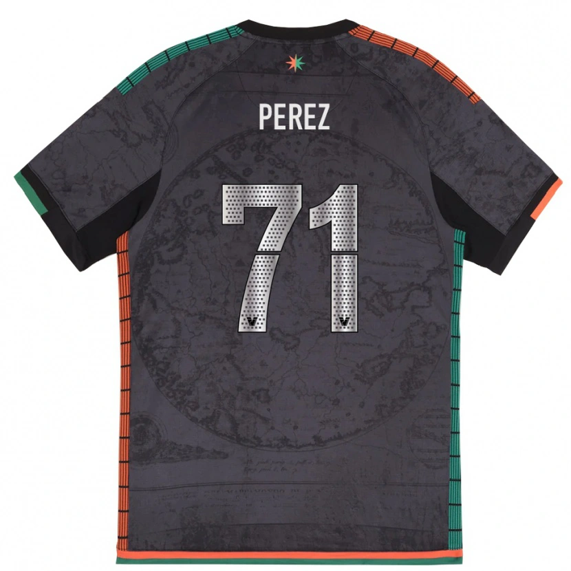 Danxen Hombre Camiseta Kike Pérez #71 Gris Oscuro 1ª Equipación 2025/26 La Camisa México