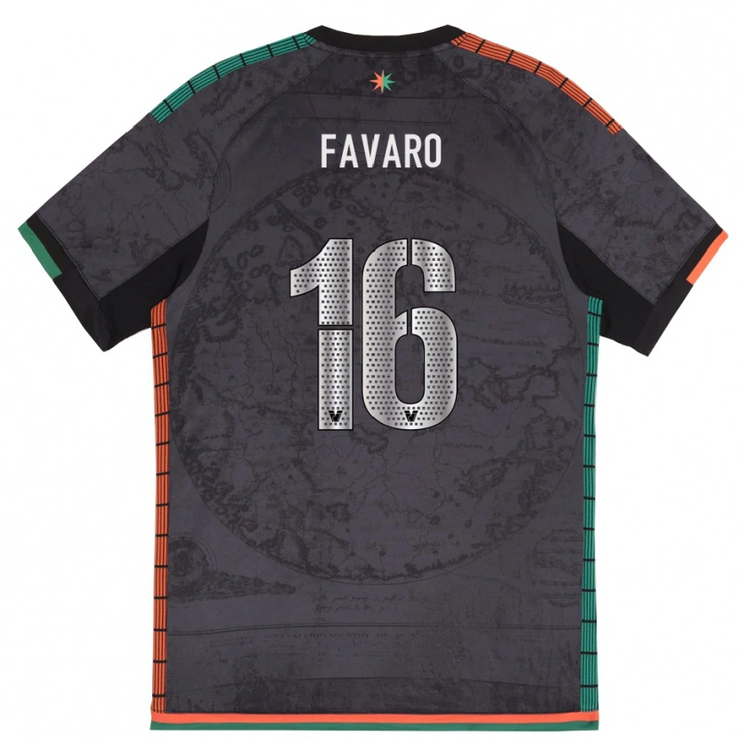 Danxen Hombre Camiseta Federico Favaro #16 Gris Oscuro 1ª Equipación 2025/26 La Camisa México