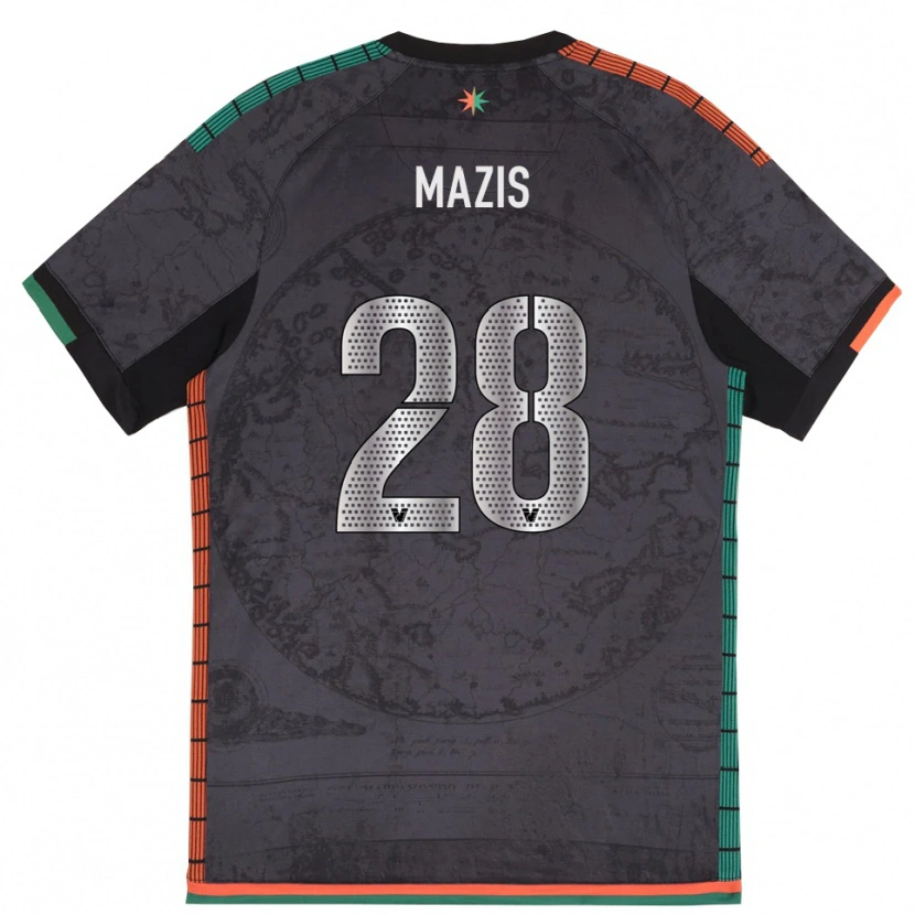 Danxen Hombre Camiseta Francesca Mazis #28 Gris Oscuro 1ª Equipación 2025/26 La Camisa México
