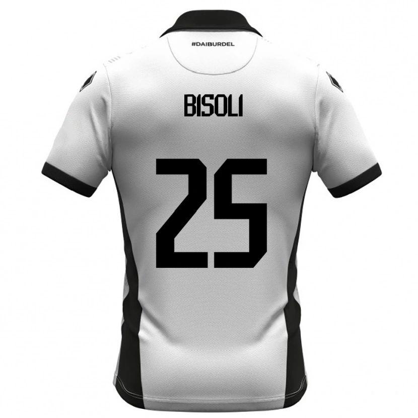 Danxen Hombre Camiseta Dimitri Bisoli #25 Blanco Negro Naranja 1ª Equipación 2025/26 La Camisa México