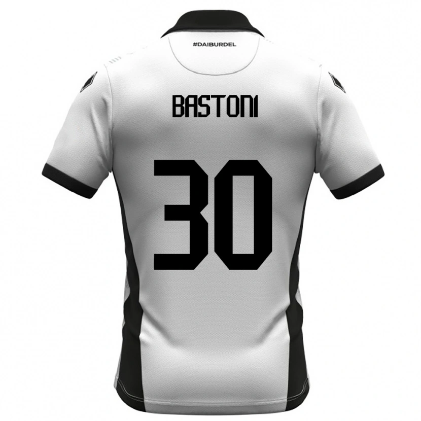 Danxen Hombre Camiseta Simone Bastoni #30 Blanco Negro Naranja 1ª Equipación 2025/26 La Camisa México