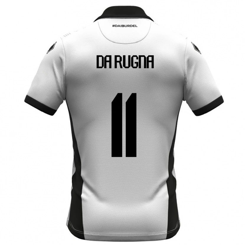 Danxen Hombre Camiseta Milo Da Rugna #11 Blanco Negro Naranja 1ª Equipación 2025/26 La Camisa México