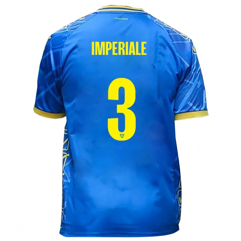 Danxen Hombre Camiseta Marco Imperiale #3 Azul Cielo Amarillo 1ª Equipación 2025/26 La Camisa México