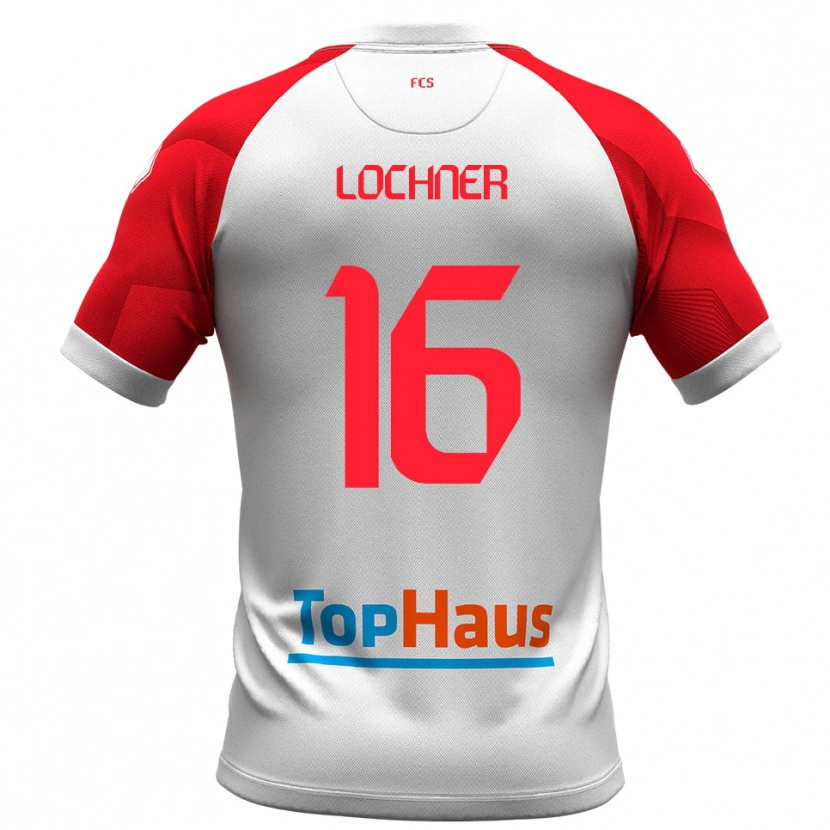 Danxen Hombre Camiseta Filippo Lochner #16 Blanco Rojo 1ª Equipación 2025/26 La Camisa México