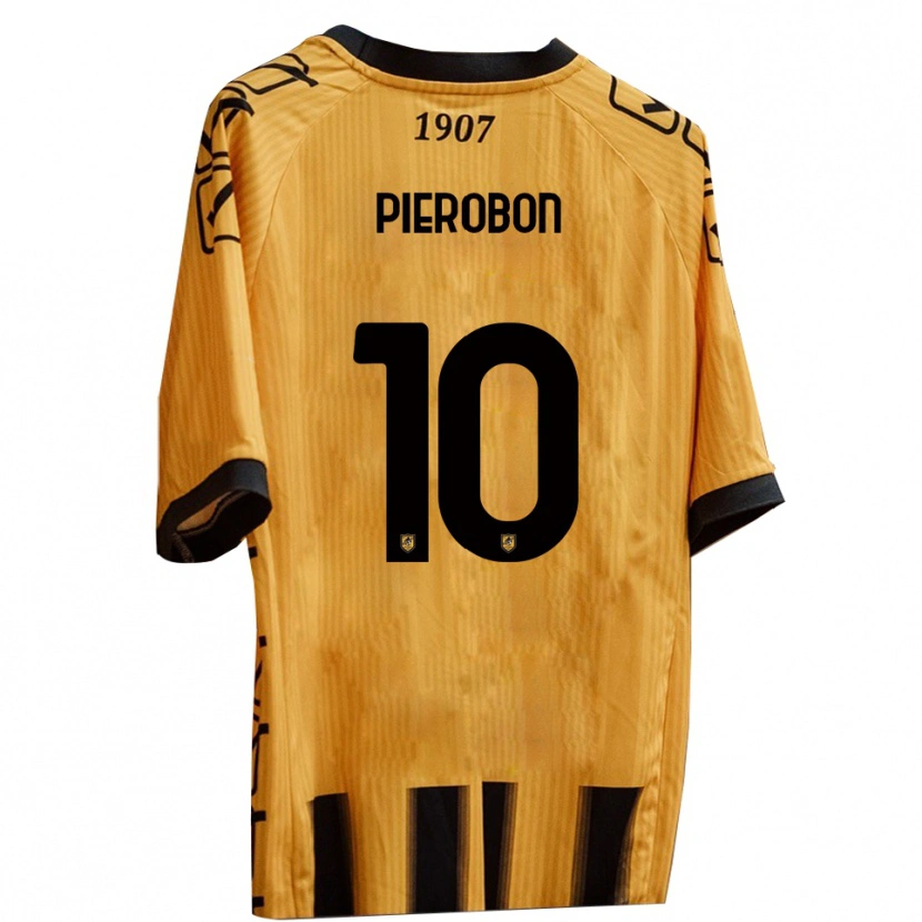 Danxen Hombre Camiseta Christian Pierobon #10 Amarillo Negro 1ª Equipación 2025/26 La Camisa México