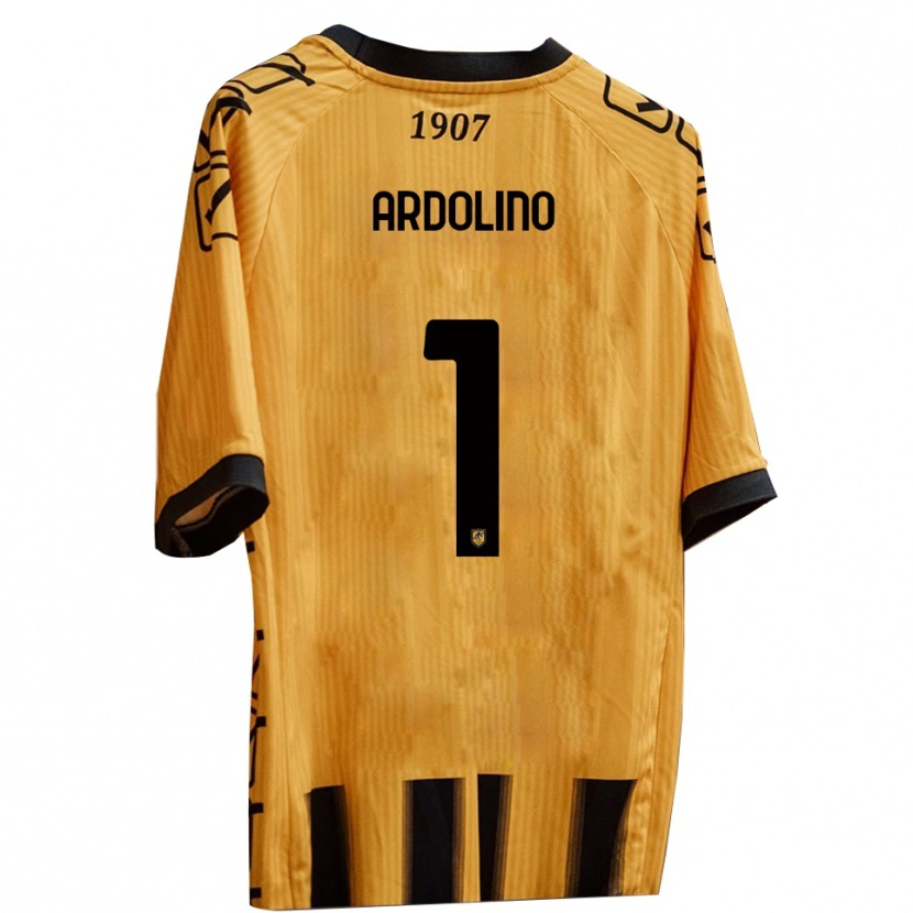 Danxen Hombre Camiseta Antonio Ardolino #1 Amarillo Negro 1ª Equipación 2025/26 La Camisa México
