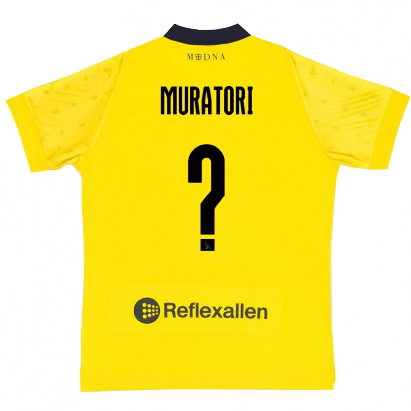 Danxen Hombre Camiseta Gabriele Muratori #0 Amarillo Marino 1ª Equipación 2025/26 La Camisa México