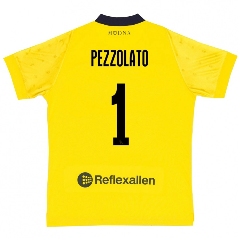 Danxen Hombre Camiseta Michele Pezzolato #1 Amarillo Marino 1ª Equipación 2025/26 La Camisa México